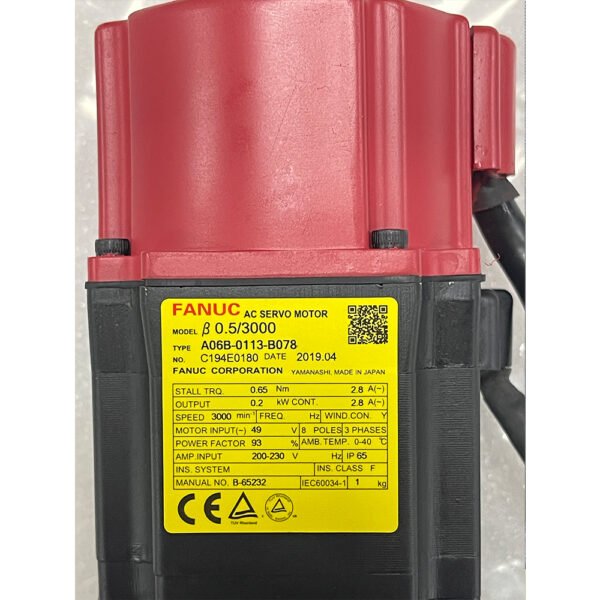 A06B-0113-B078 FANUC (Motor) - Image 2