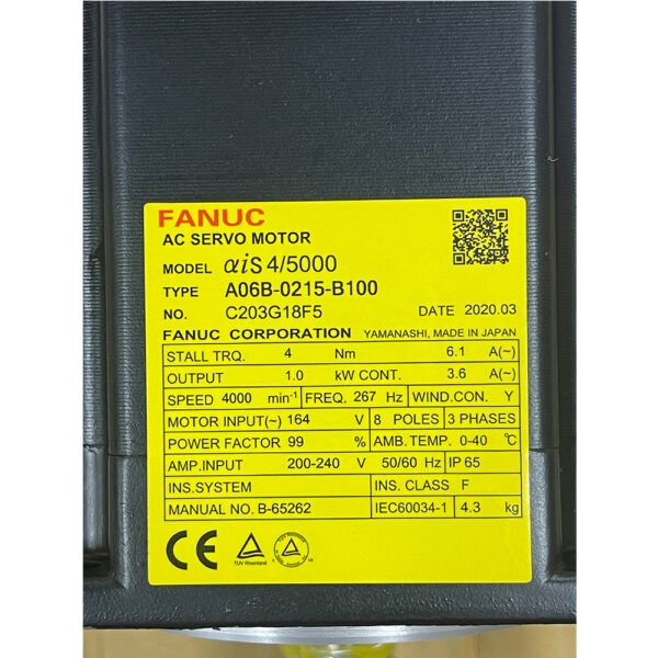 A06B-0215-B100 FANUC (Motor) - Image 2