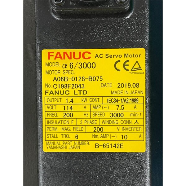 A06B-0128-B075 FANUC (Motor) - Image 2