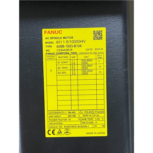A06B-1503-B104 FANUC (Motor) - Image 2