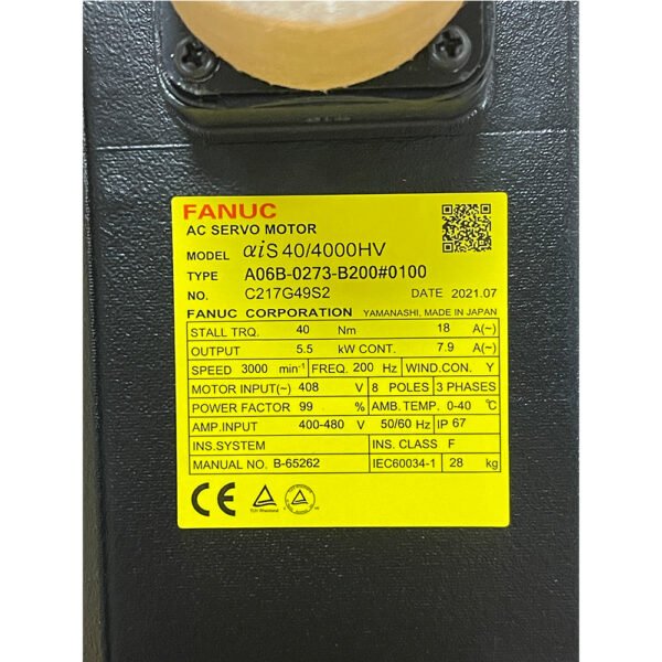 A06B-0273-B200#0100 FANUC (Motor) - Image 2