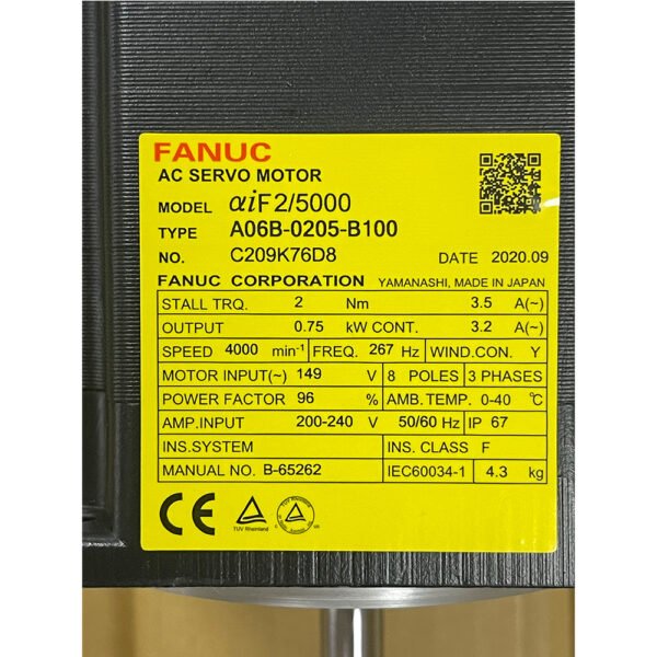 A06B-0205-B100 FANUC (Motor) - Image 2