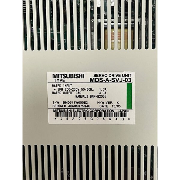 MDS-A-SVJ-03 Mitsubishi Meldas AC Servo Drive - Image 2