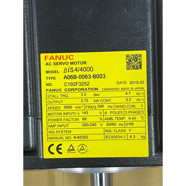 A06B-0063-B003 FANUC (Motor) - Image 2