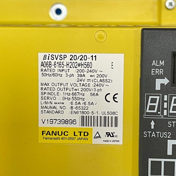 A06B-6165-H202#H560 FANUC Amplifier(driver) - Image 2