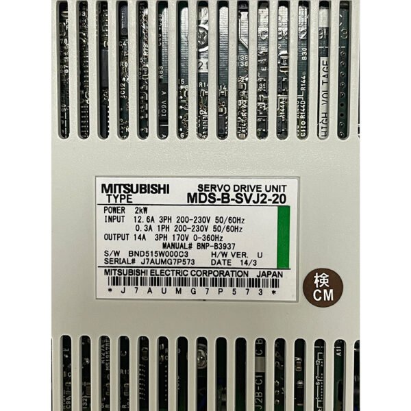 MDS-B-SVJ2-20 Mitsubishi AC Servo Drive Unit - Image 2