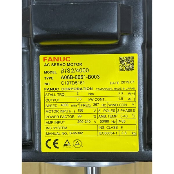A06B-0061-B003 FANUC (Motor) - Image 2