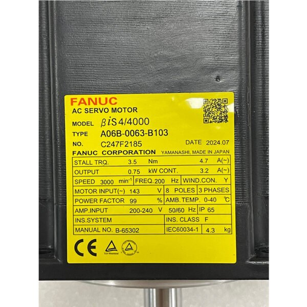 A06B-0063-B103 FANUC (Motor) - Image 2
