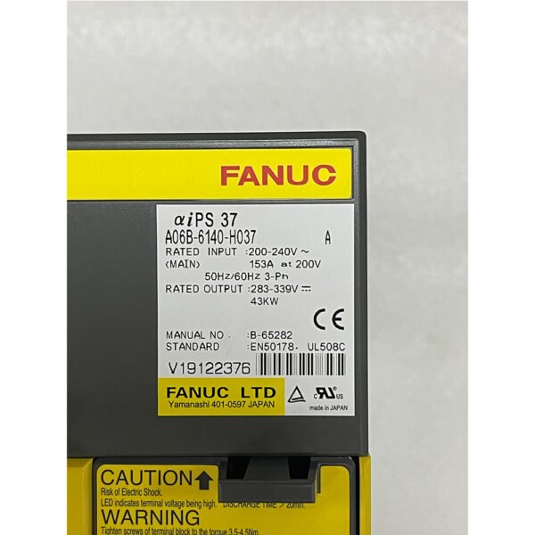 A06B-6140-H037 - Fanuc Power Supply Module - Image 2