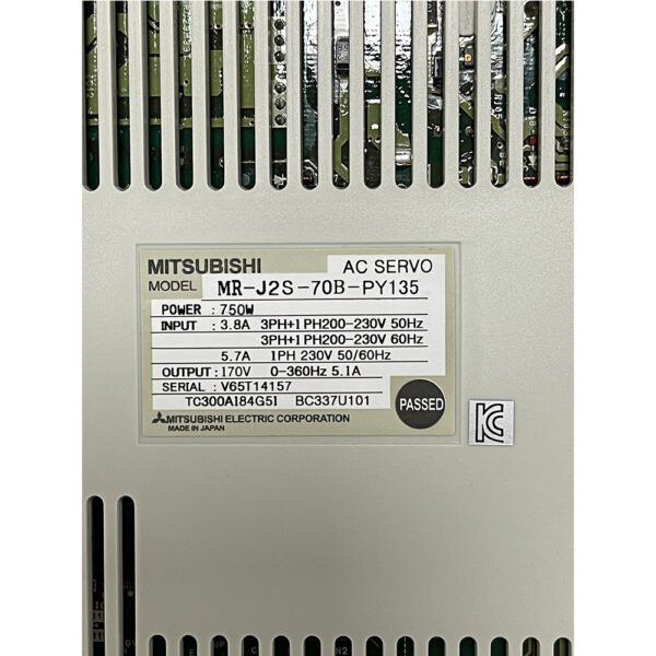 MITSUBISHI MR-J2S-70B-PY135 AC Servo Driver - Image 2