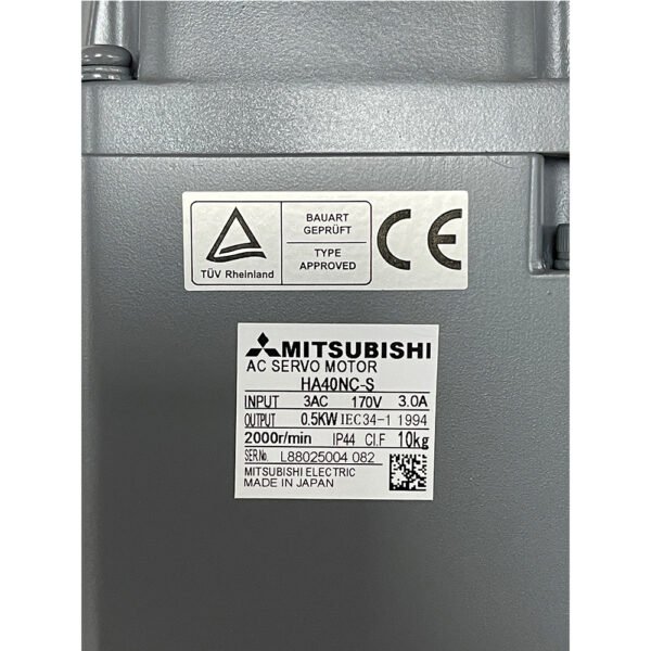 HA40NC-S MITSUBISHI AC SERVO MOTOR Free Shipping - Image 2