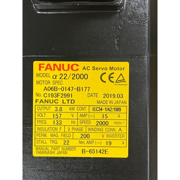 A06B-0147-B177 FANUC (Motor) Free Shipping - Image 2